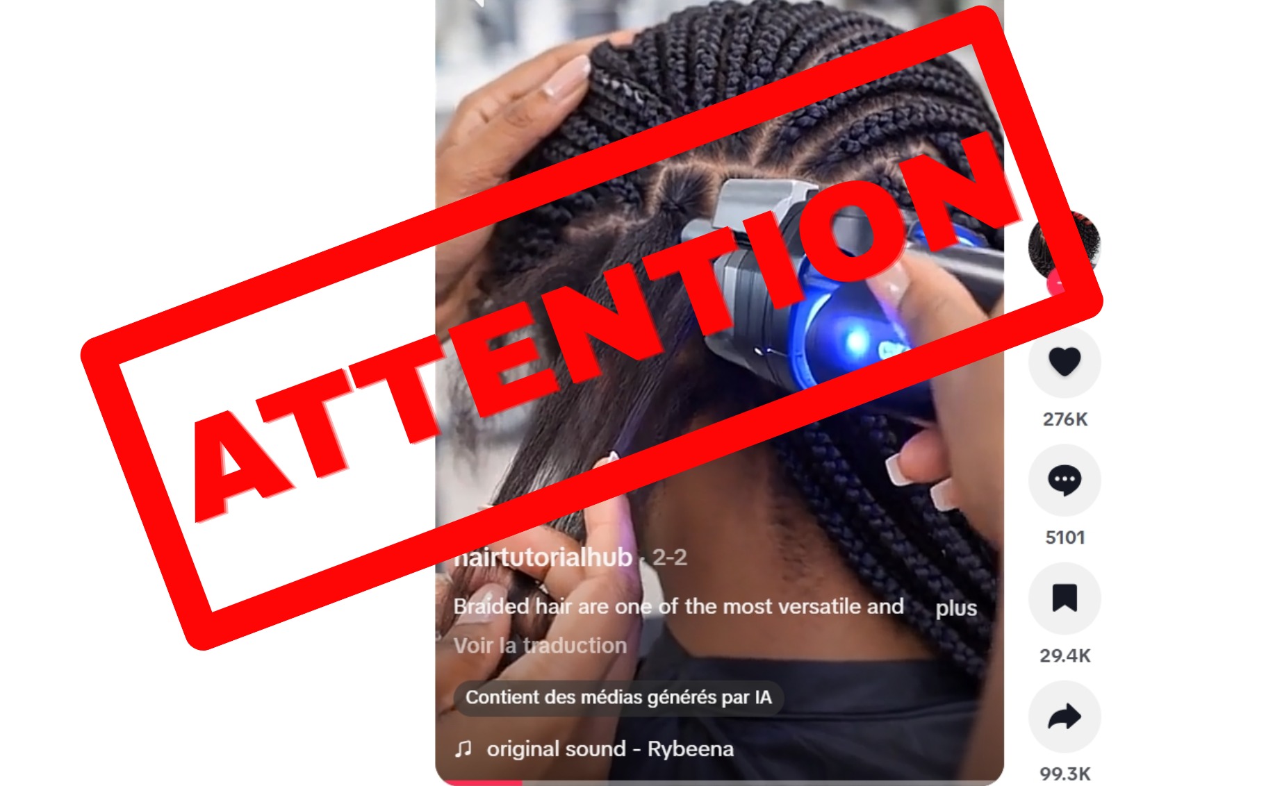 Lire la suite à propos de l’article Est-ce que des machines de tressage des cheveux existent et posent des risques sanitaires ?