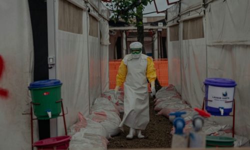 Vue du CTE de Bunia après la sortie de 22 guéris d'Ebola de la zone de santé de Rwampara, le territoire d'Irumu, dans la province de l'Ituri. Photo prise du site de Digital Congo.net